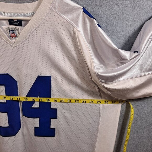 #94 Demarcus Ware Dallas Football Jersey Authentic On Field NFL XL White 56" - Picture 7 of 12